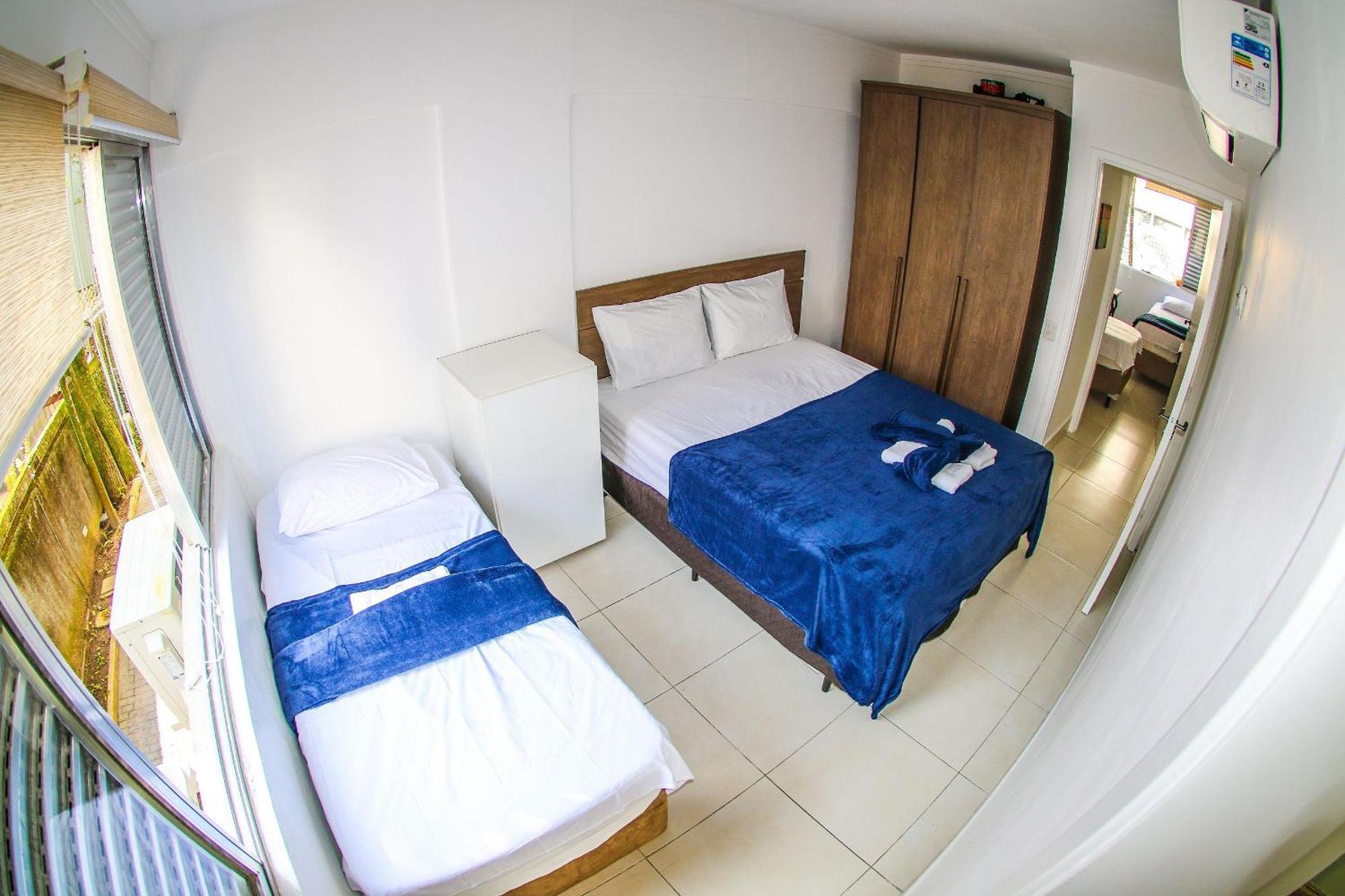 5E-Pe Na Areia Da Praia Do Tombo, 2 Quartos, Ar Cond, 2 Banheiros,2 Vagas+Roupas De Cama Guarujá Zewnętrze zdjęcie