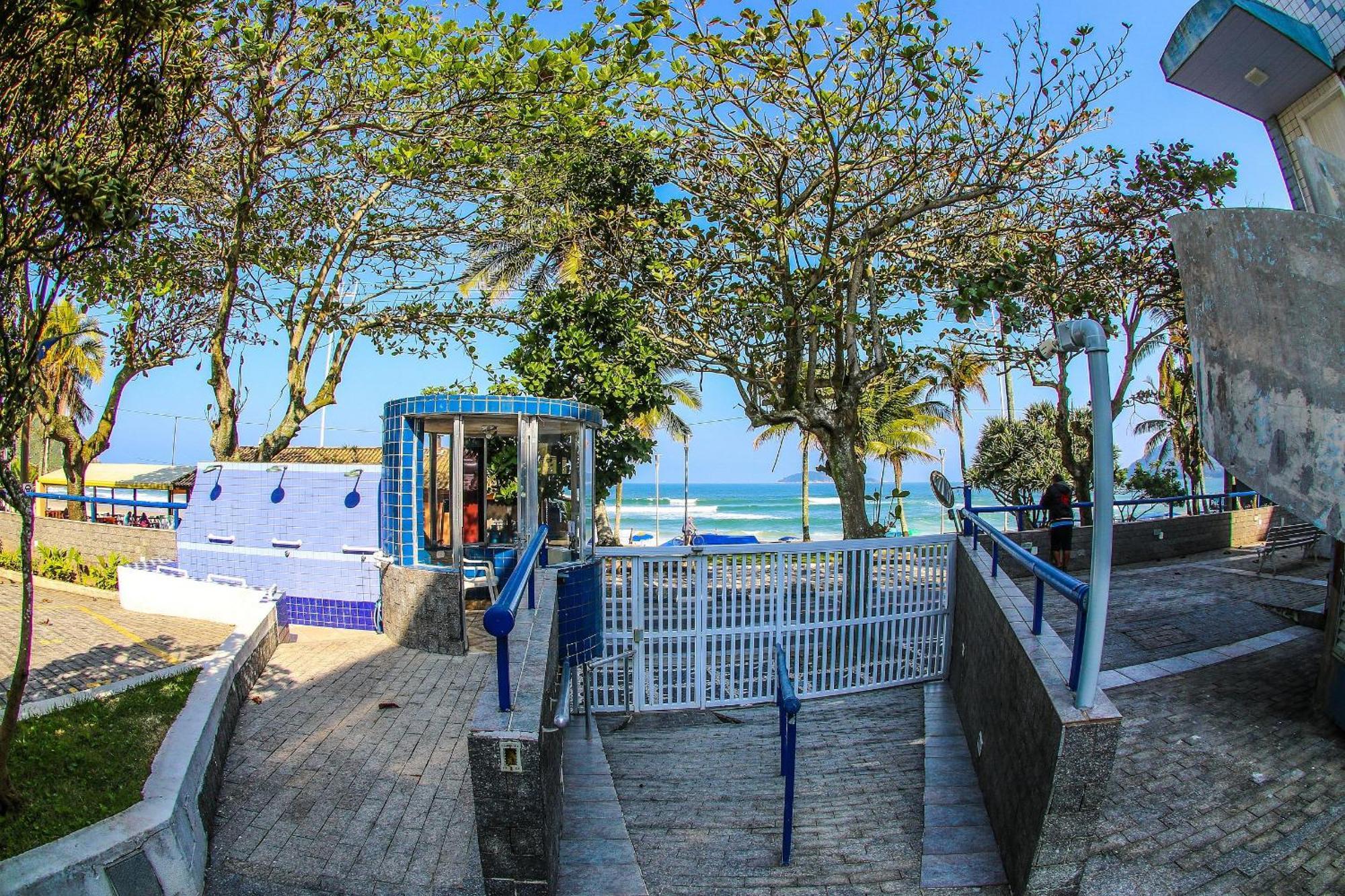 5E-Pe Na Areia Da Praia Do Tombo, 2 Quartos, Ar Cond, 2 Banheiros,2 Vagas+Roupas De Cama Guarujá Zewnętrze zdjęcie